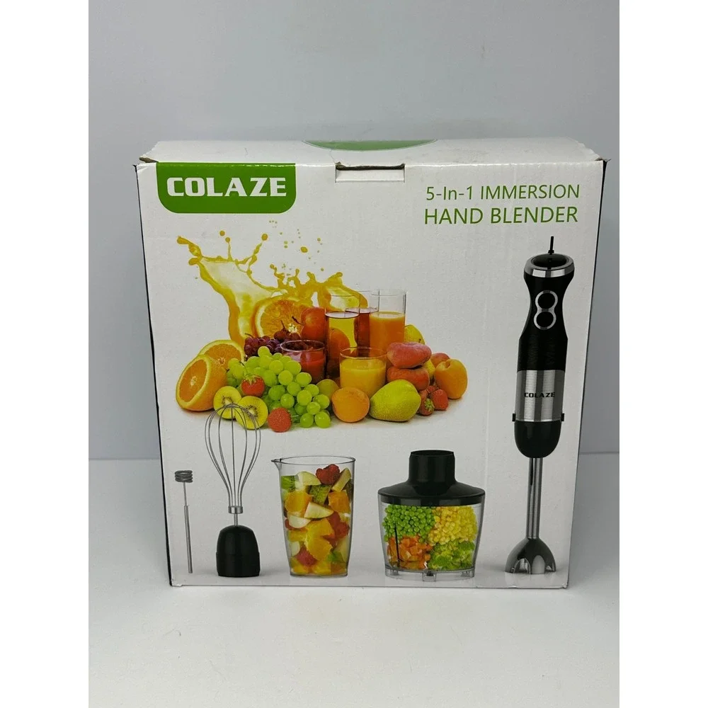 NEW! Colaze Immersion Hand Blender 800 Watt 12 Speed NIB